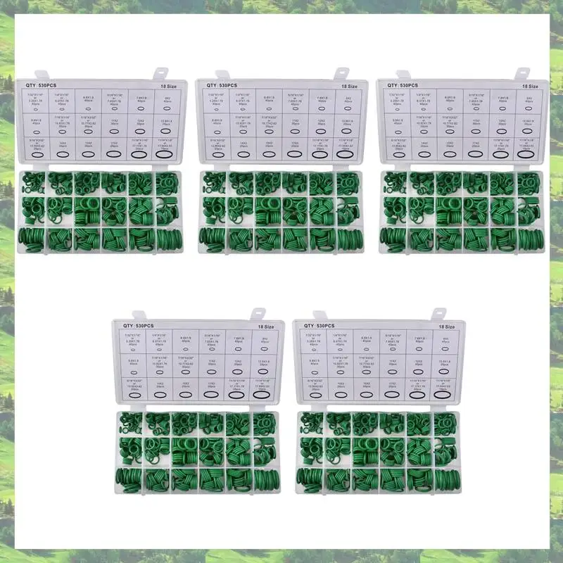 

A59Z-2650Pcs Car R134A Car O-Ring Repair Automotive Air Conditioning Repair Rubber Sealant Box Set
