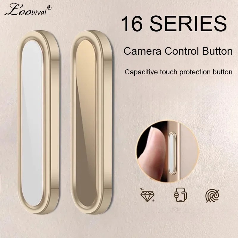 Luxury Camera Control Capture Button Cover for iPhone 16 Pro Max Plus 16Pro Alloy Sensitive Smart Lens Button Protection Case