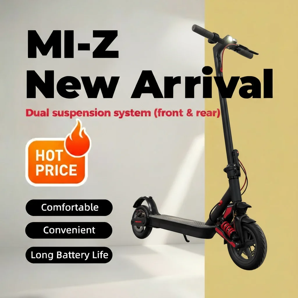 

Campus & Office Cruiser 350W Foldable E-Scooter 3 Speeds 15/20/35 km/h 36V 7.8Ah Battery Disc Brake E-ABS Dual Suspension