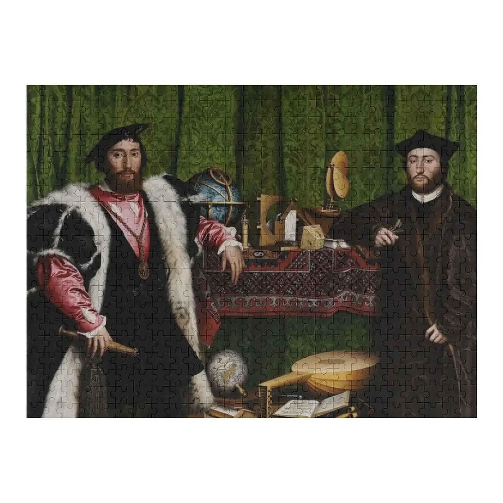 

Famous Art: Hans Holbein the Younger - The Ambassadors Jigsaw Puzzle Custom Jigsaw Pieces Adults Custom Gift Personalised Puzzle