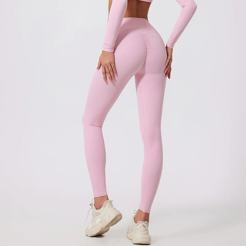 Hearuisavy High Waist Workout Leggings Woman Gym Pants Female Running Push Up Sports Leggings Quick-Dry Scrunch Yoga Pants image 5