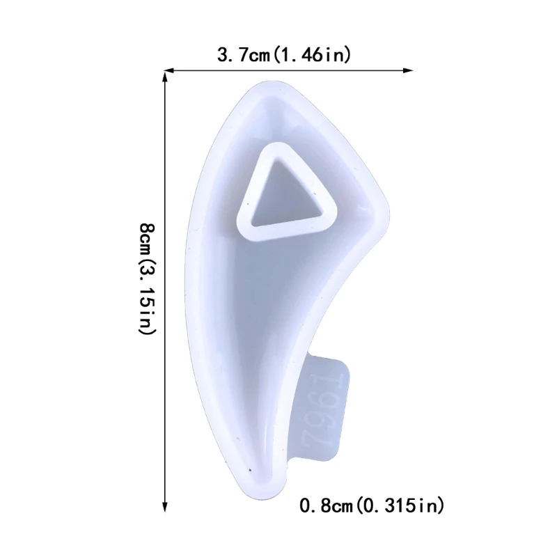 Wolf Tand Siliconen Hars Mold Ketting Hanger Siliconen Mal Crystal Epoxy Mold Diy Sieraden Casting Mould Oorbel Mold