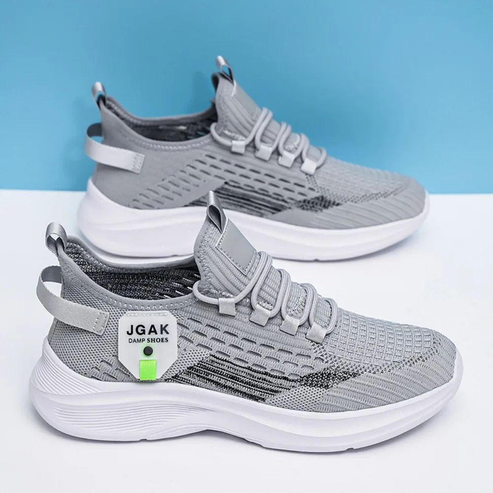 Men's mesh casual sneakers summer new soft-sole anti-slip comfort outdoor running shoes breathable lightweight speed sports shoe