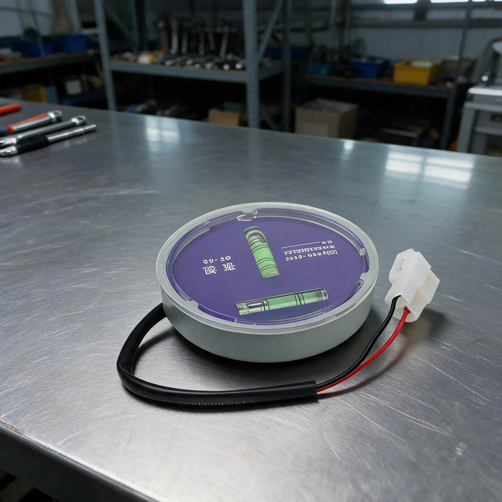 T Shaped Bidirectional Circular Level 100x20mm Plastic 30 Point Accuracy Night Option For Crane For Structural Surveying Tool