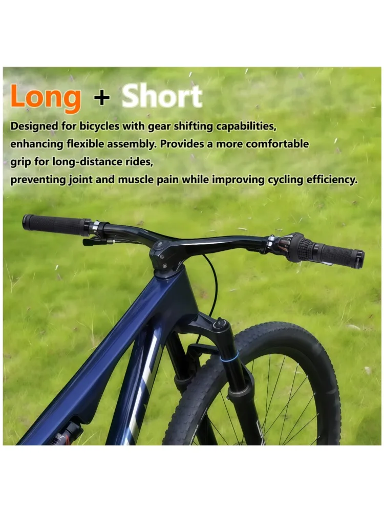 AliExpress NONE 80mm/129mm Bicycle Grip Derailleur Bike Grip MTB Mountain Bike Long Short Rubber Soft Grip Folding Cycling Accessories