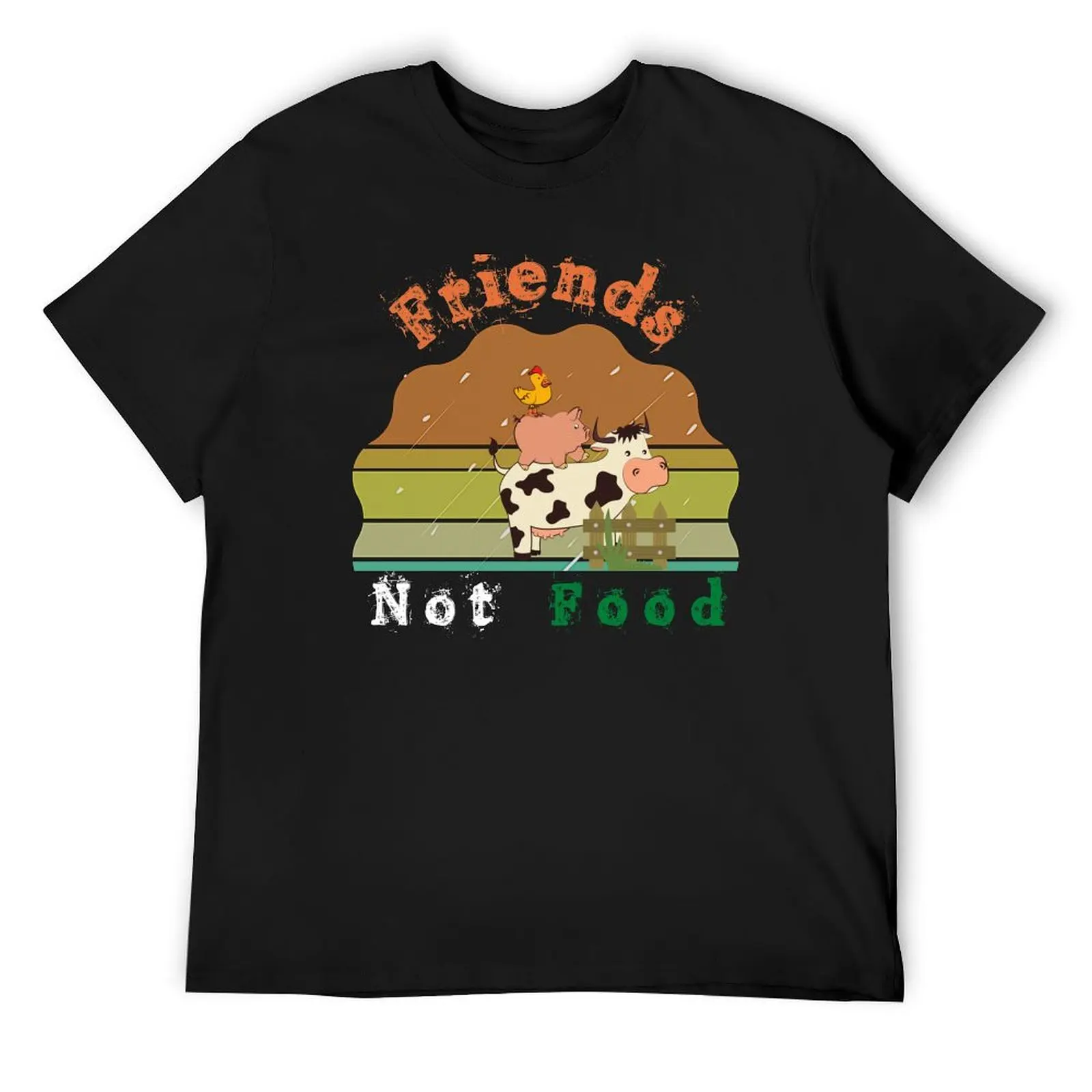 Friends not food . T-Shirt sweat cute clothes cotton t shirt men