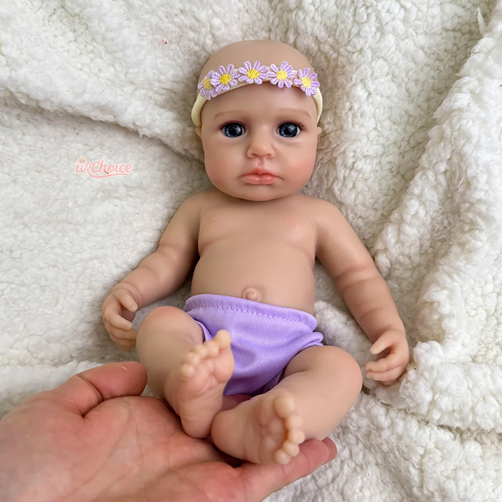 

Christmas 12" Handmade Silicone Reborn Baby Open Eyes Rebirth Doll Realistic Art Collections Children'S Day/Christmas Gifts