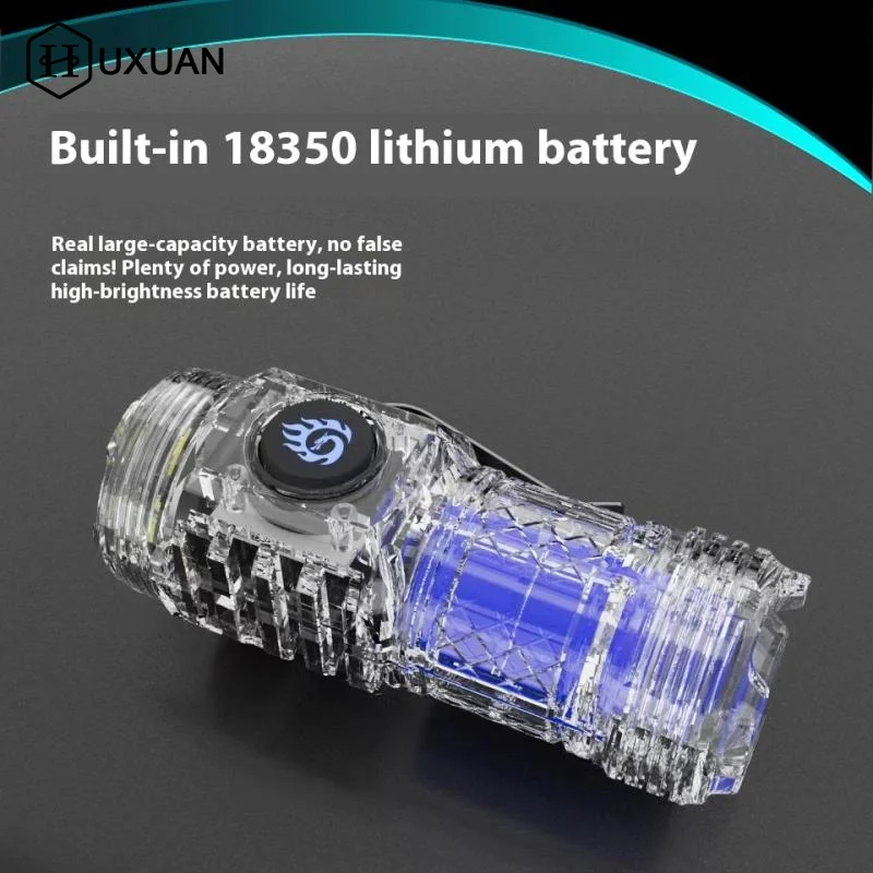 Mini linterna de carga tipo C 18650, potente linterna Led con Clip, linterna Led de alta potencia, Mini linterna