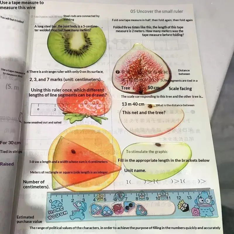 Reading Bookmark Simulation Fruit Bookmark Desktop Decor Bookmark Eye-Catching For Birthday Gift Stationery Collection