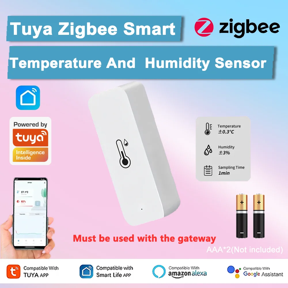 تويا زيجبي مستشعر درجة الحرارة مستشعر الرطوبة الحياة الذكية APP المنزل الذكي المشهد الربط تكييف الهواء أتمتة المنزل اليكسا #1