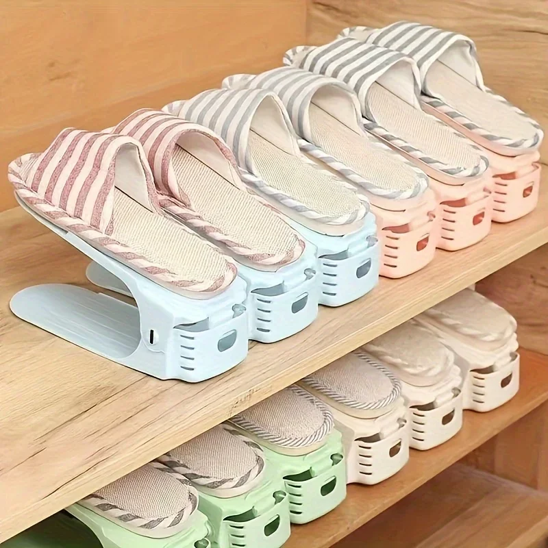 Double layered shoe rack saves space and is a great tool for shoe storage. foldable shoe rack with double layered,