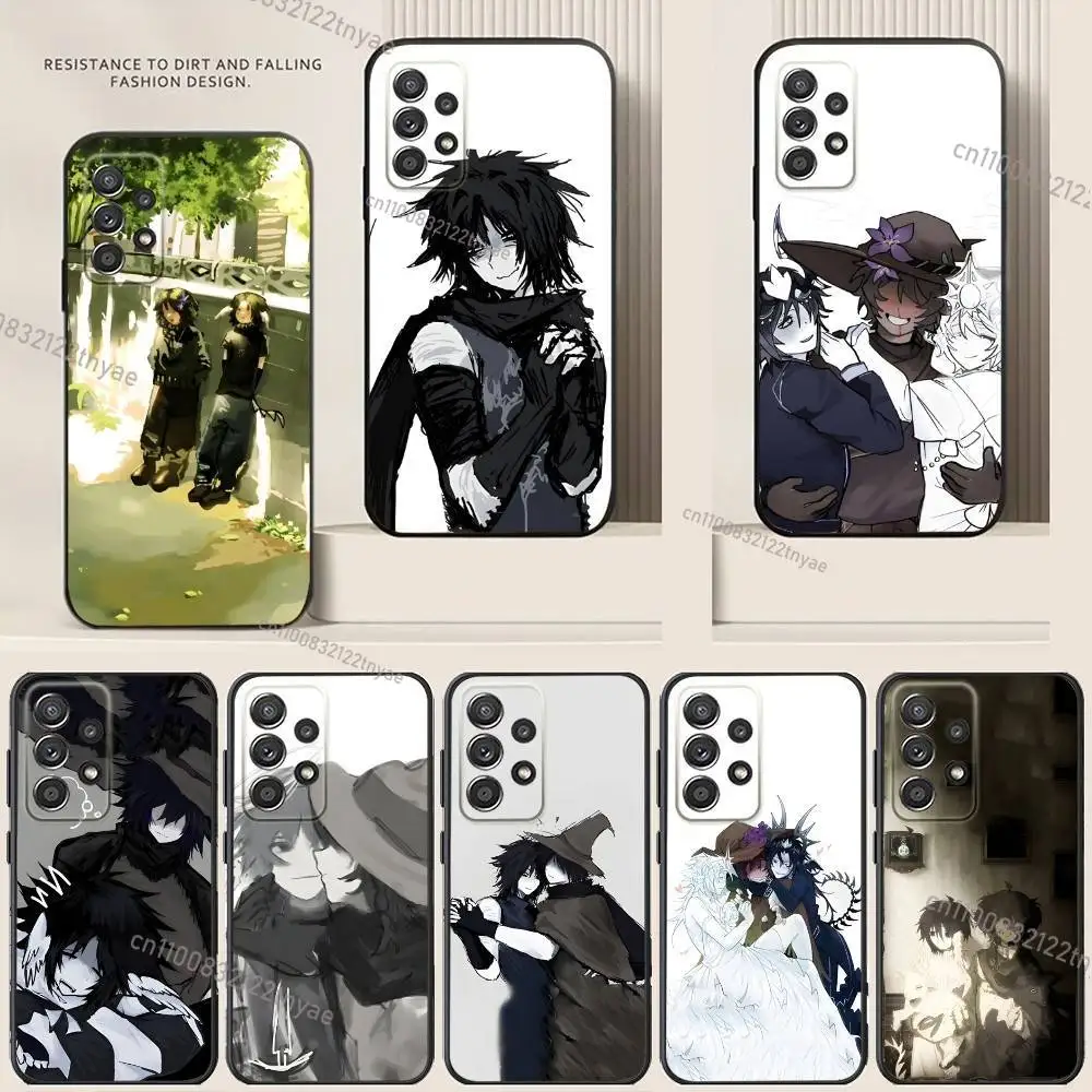 

Azure x Two Time Fanart Phone Case For Samsung S24,21,22,23,30,Ultra,20,Plus,Note,10,9,Black soft silicone case