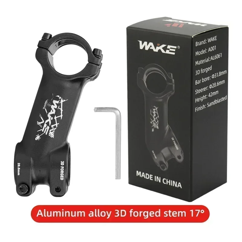 ويك الجبلية الطريق دراجة المقود الجذعية قطر 31.8 مللي متر 17 درجة 60-110 مللي متر سبائك الألومنيوم دراجة أجزاء اكسسوارات