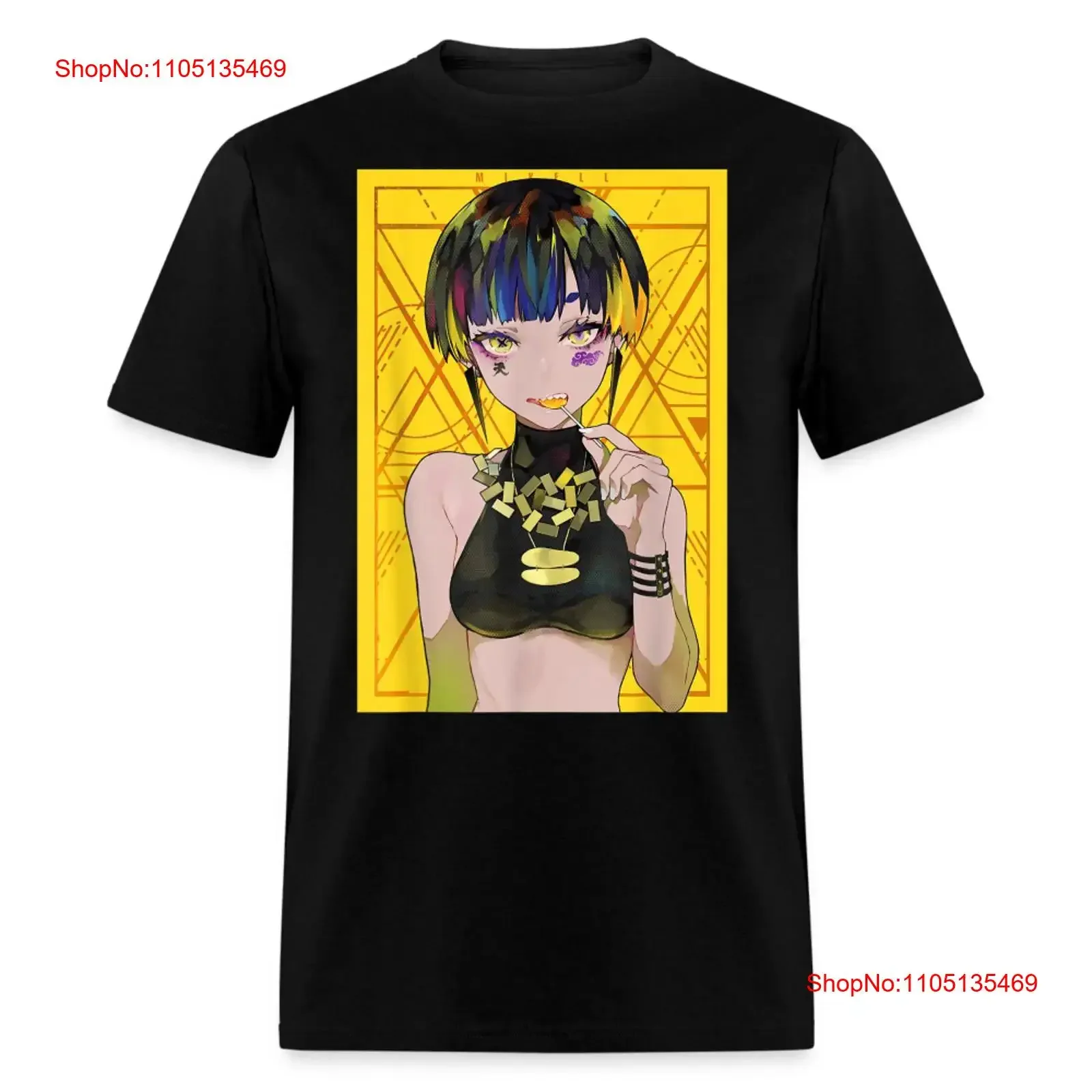 Chica de Anime linda camisa estética japonesa T Otaku Waifu vintage lavado estirado homme ropa de diseñador ligeramente Casual