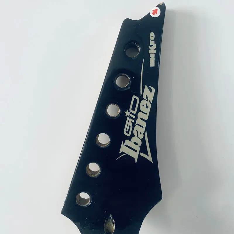 FN650 Damaged Tremolo Guitar Neck Ibanez Mikro Genuine 24 Frets Mini Guitar Neck Semi Finishing for DIY Replace