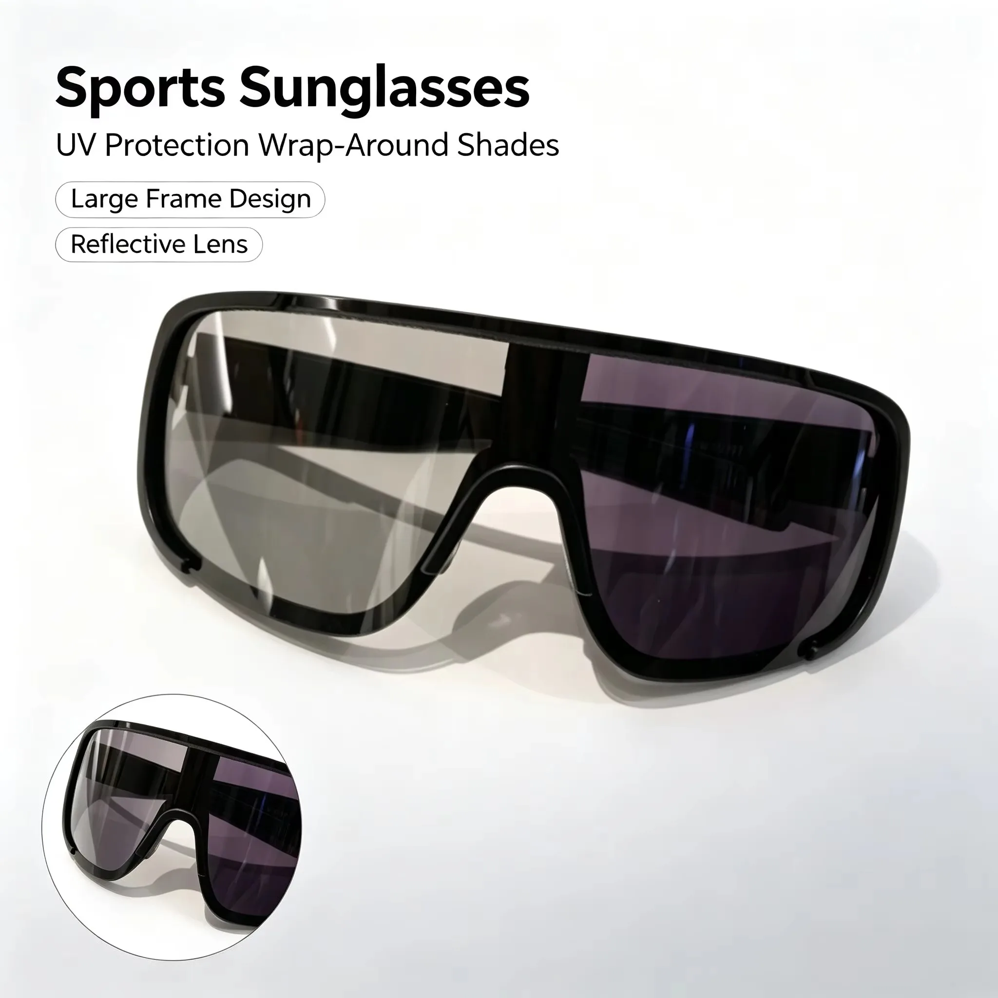 Cycling Photochromic Sunglasses UV Protection Windproof Goggles For Skiing Hiking Outdoor Riding Fashionable Adult Stylish Eyewe