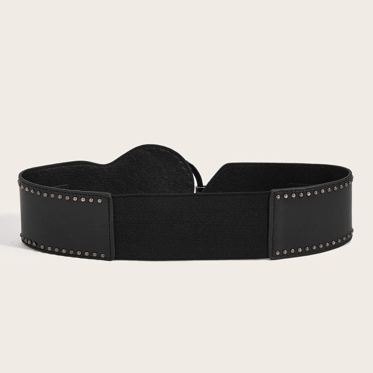 Large ceinture élastique pour femme, style européen et américain, version coréenne, clou de saule à la mode, nouveau