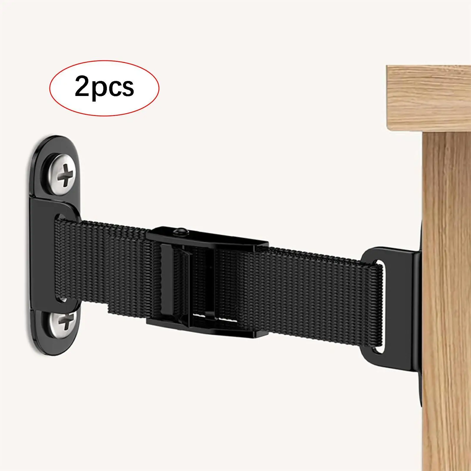 

2x Proofing Furniture Anchors Childproof Furniture Fasteners Protect Infants Straps for Chair Floor