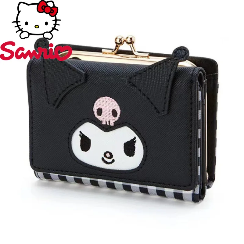  Women's Coin Purse Anime Kawaii Cute Kitty Kuromi Wallet Zipper Faux Leather With Appliques Embroidery And Printing