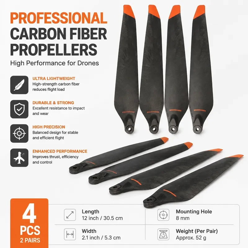 High Carbon Steel Propeller Blades for DJI Matrice M30T M30 Drone Plant Protection Industry Replacement Parts 1671