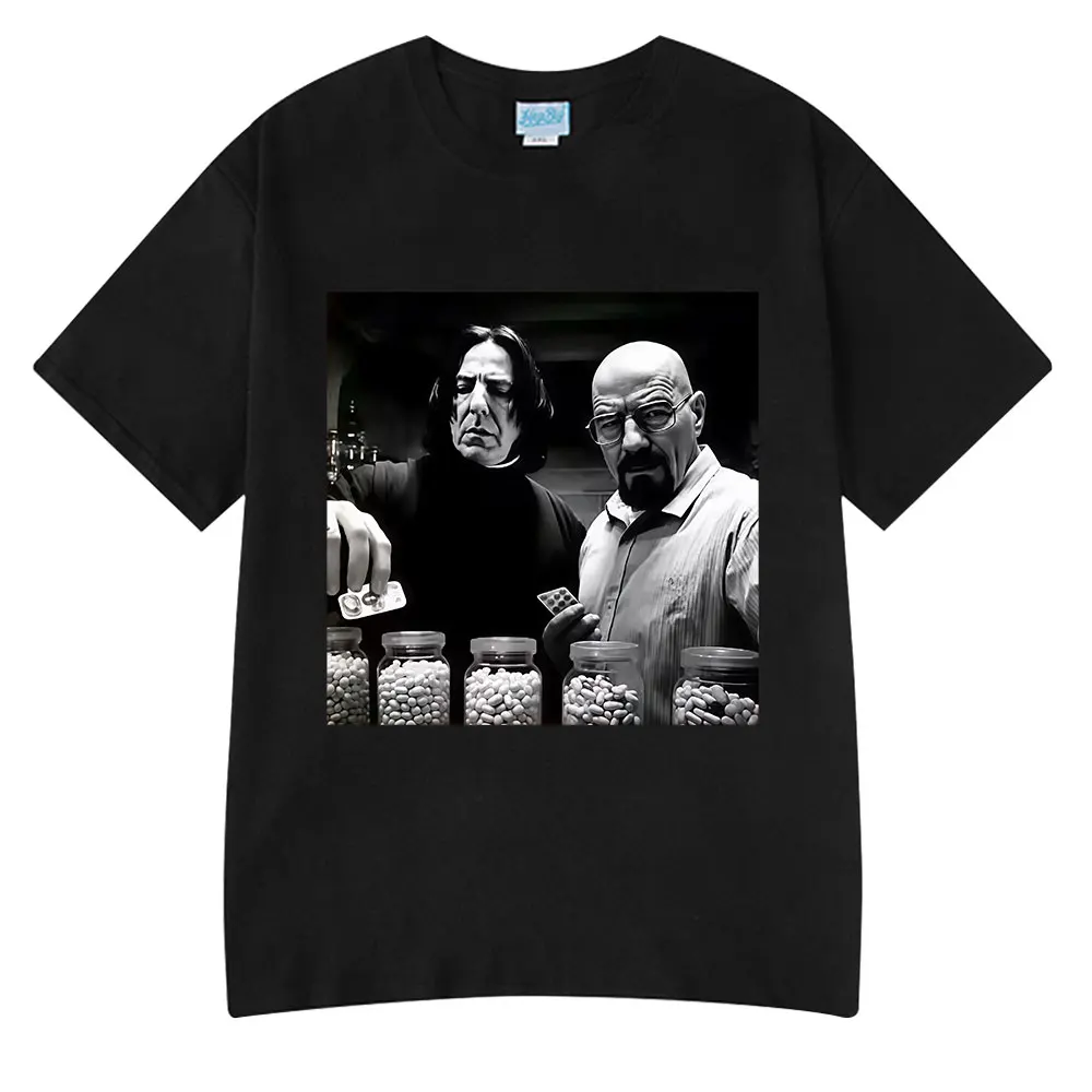 Vintage Walter im Labor T Shirt Breaking Bad Lustige Grafik T Shirts Männer Frauen Baumwolle Übergroßen Kurzarm T-shirt Streetwear