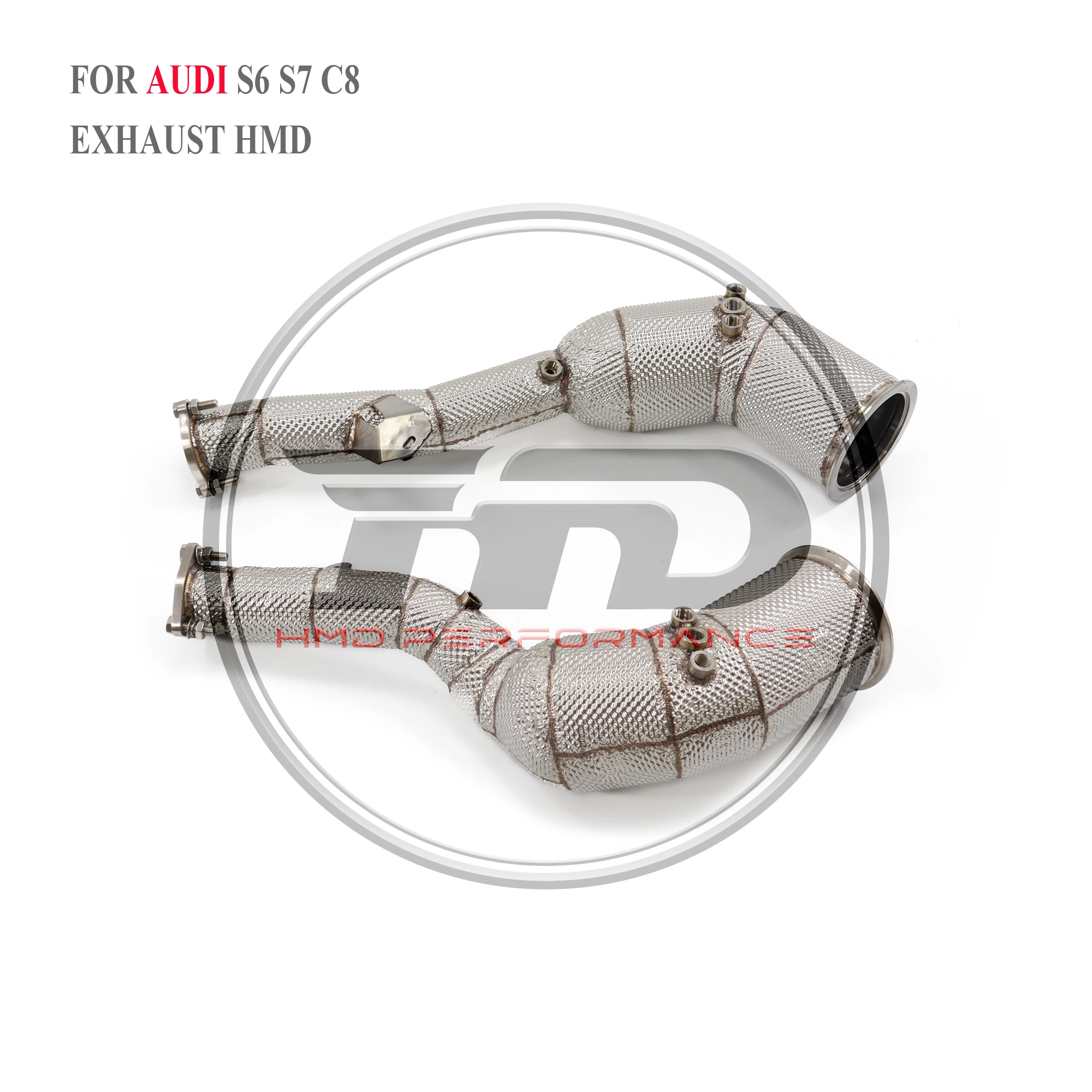 

HMD Exhaust System High Flow Performance Downpipe for Porsche Macan Turbo 2.9T Car Accessories Converter Header with OPF