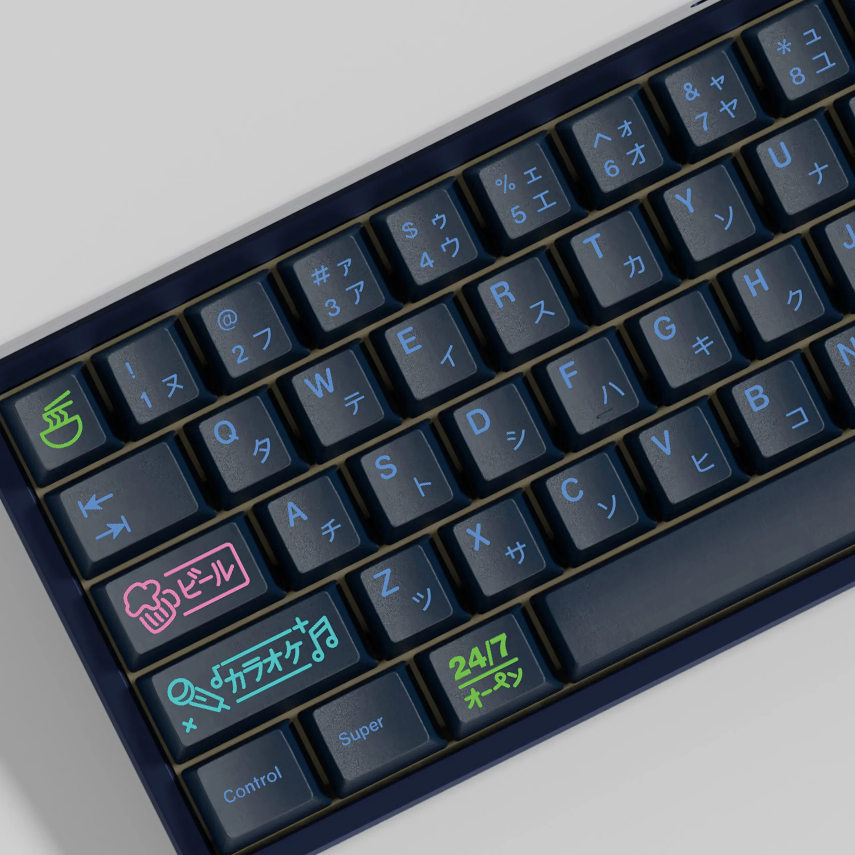 

GMK Nightlife Nightlife-Customized Keyboard PBT Sublimation Original Factory Height Keycaps Split Spaces