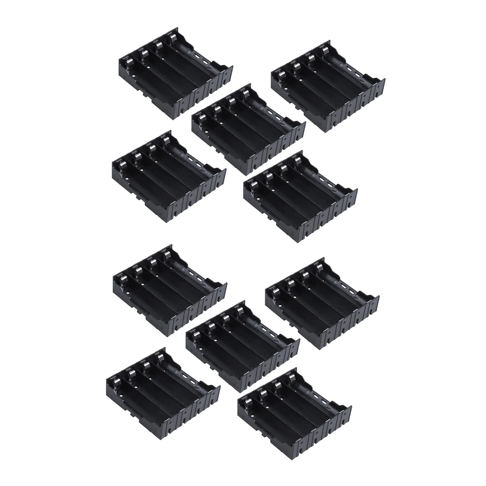 Superior-10Pcs Li- DIY Battery Plastic Case Holder For 4X3.7V 18650 Battery