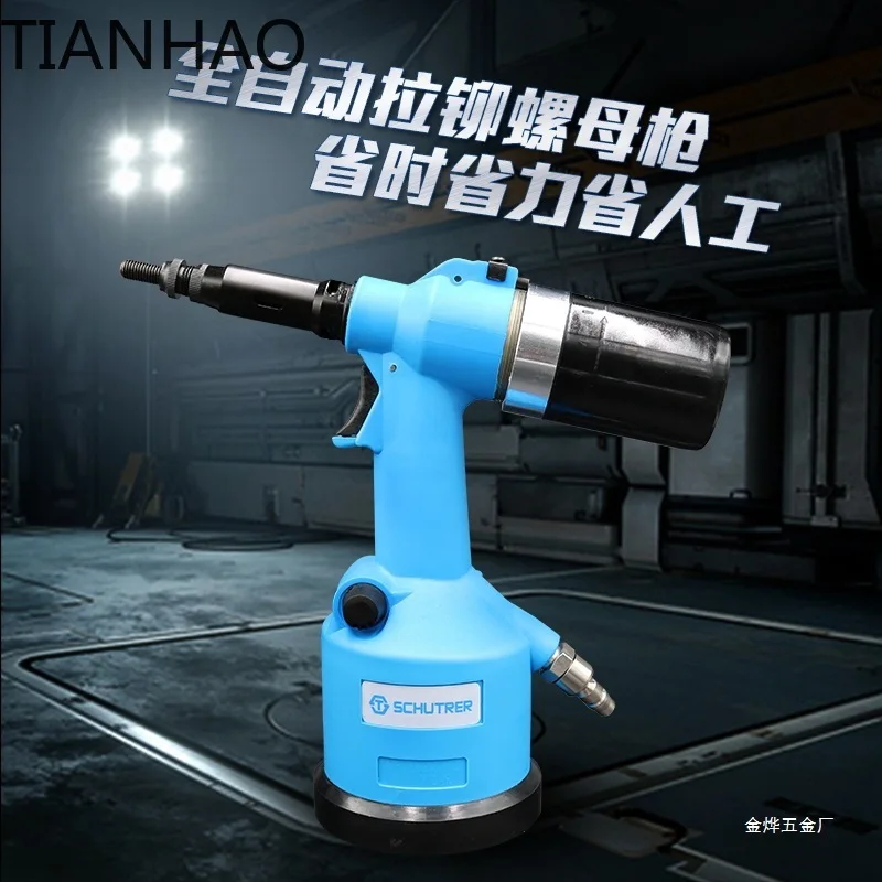 Pneumatic Rivet Nut Setter Tool for M3 Rivet Nuts Hydraulic Automatic Riveting Gun for Sheet Metal Fastening Industrial