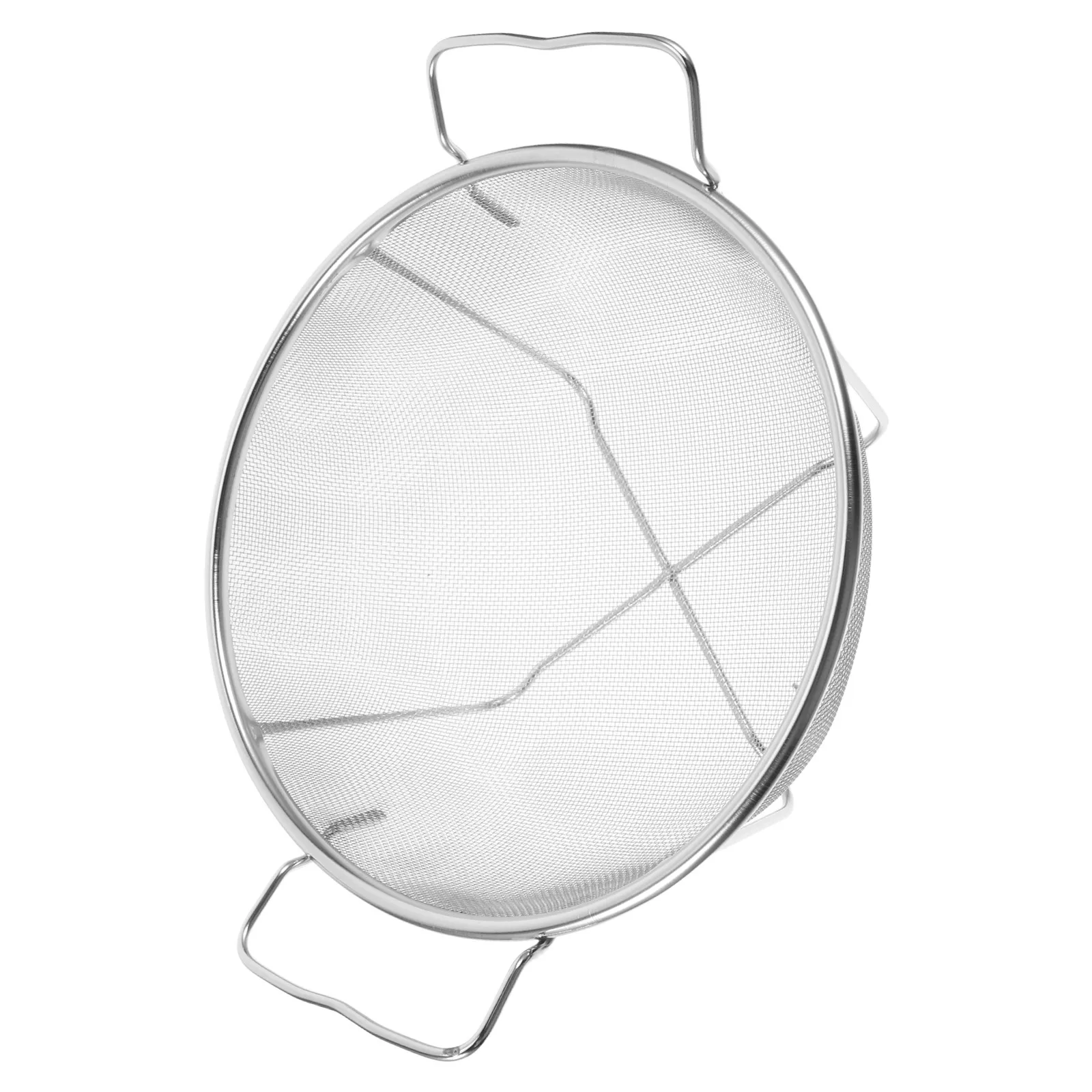 

Fine Mesh Strainer Stainless Steel Double Handle Small Colander For Washing Fruits Vegetables Rice Draining Kitchen Filter