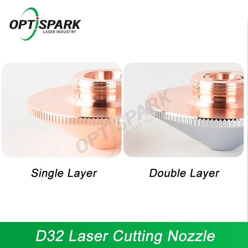 Fiber Laser Nozzle D32 H15 M14 Caliber 0.8-6.0 Cutting Nozzle for Raytools Precitec WSX Laser Cutting Machine Laser Conusmables
