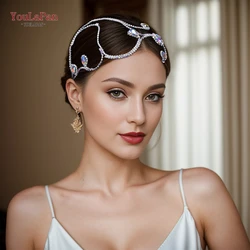 YouLaPan Hair Decoration For Bridal Bride Hairband Women Hair Ornaments Crystal AB Headpiece Wedding Headdress For Party HP682