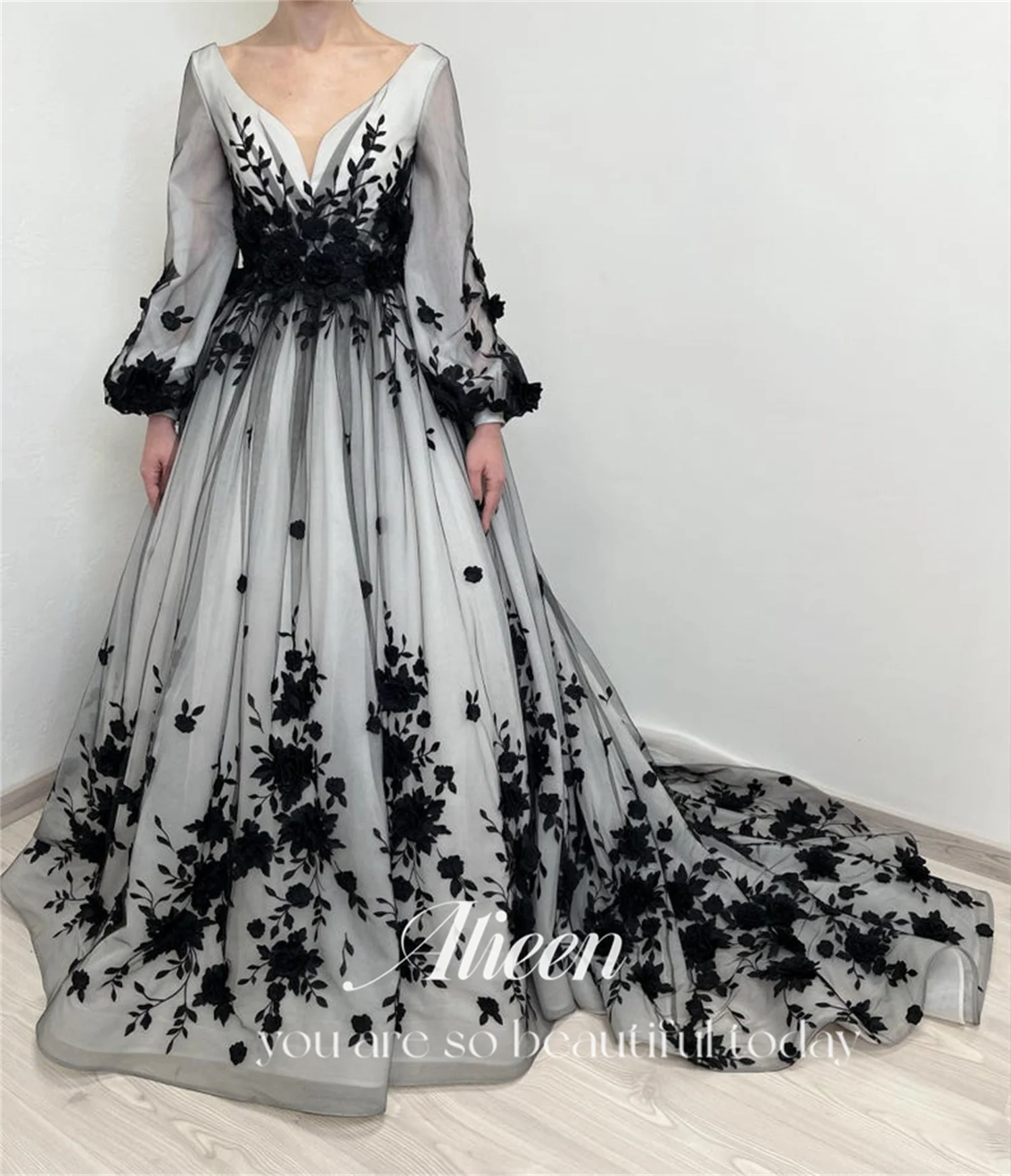 Aileen-vestido de novia personalizado de encaje, vestidos de fiesta elegantes y regordetes para mujer, Gala de noche, graduación, lujoso, largo, 2024