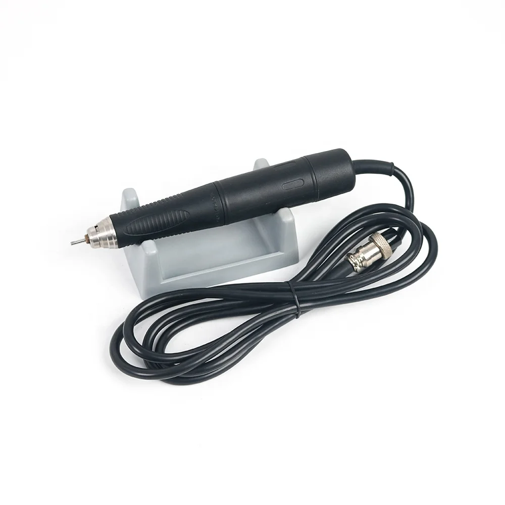 مختبر الأسنان عالي السرعة 60,000 دورة في الدقيقة محركات صغيرة بدون فرش الخزف الأسنان طحن تلميع محرك صغير مع شاشة LCD