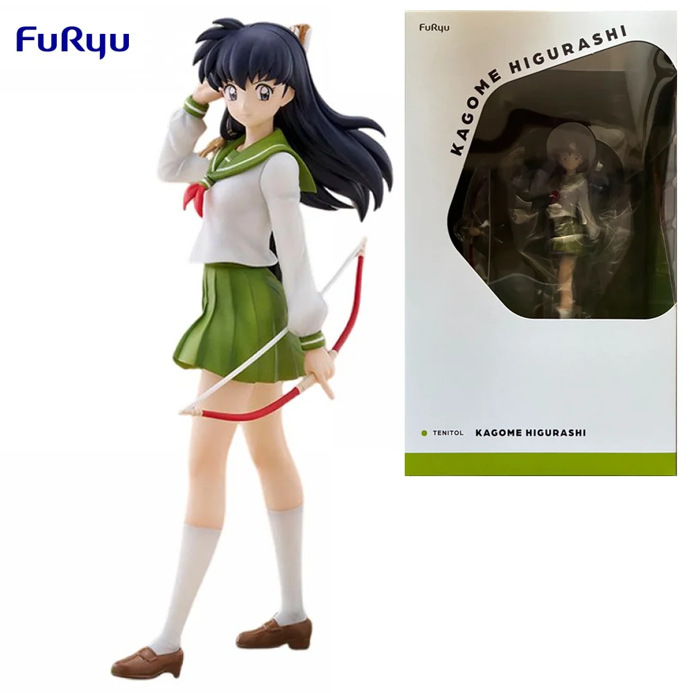 

FuRyu Original TENITOL Inuyasha Higurashi Kagome Anime Action Figure Toys For Boys Girls Kids Children Birthday Gifts Model