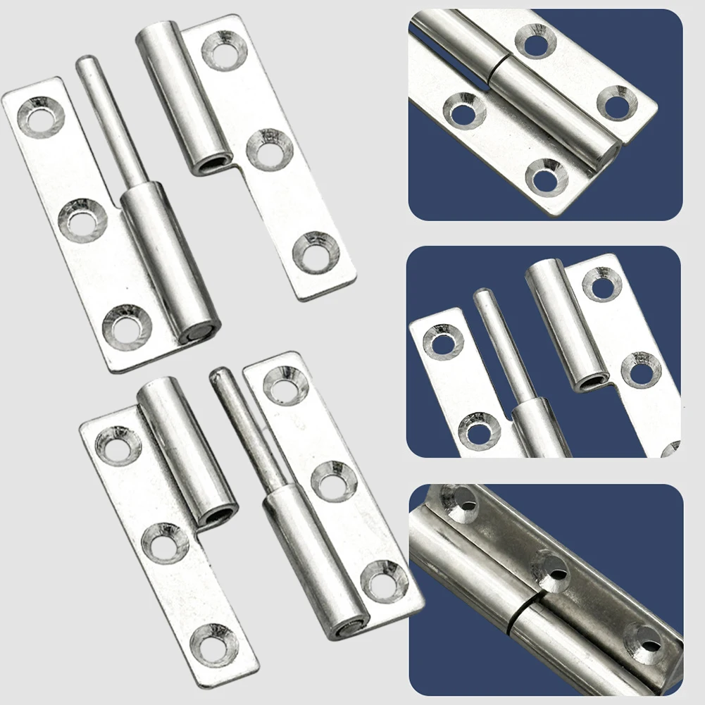 Detachable Hinge Stainless Steel Stripped Hinge Slip Joint Stainless Hinge Door Connector Removable Industrial Hinge Hardware