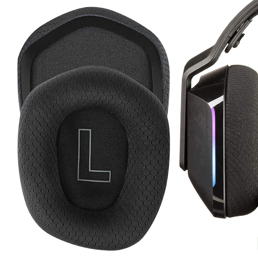 Almohadillas de tela de malla de repuesto para auriculares Logitech G733 G-733 G 733, 1 par