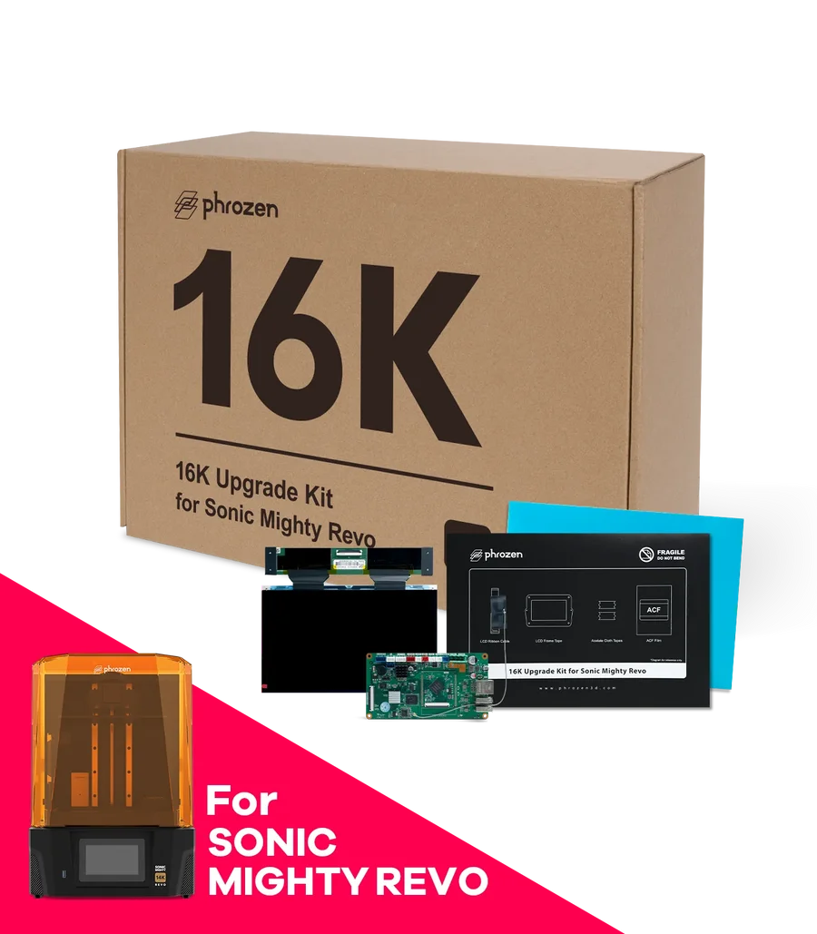 

Phrozen 16K LCD Upgrade Kit for Sonic Mighty Revo 14K Perfect for High-Detail Models True 16K Ultra-High Resolution (14×19 μm)