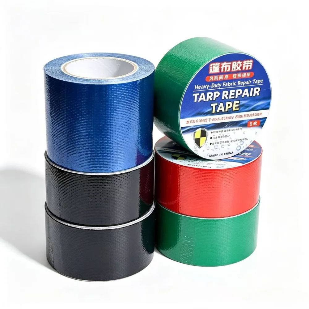 Tarpaulin Repair Tape, 3.15IN*24.61FT ，Blue，Heavy Duty RV Covers Tent Repair Tape for Truck Camper Travel Trailer Boat Covers