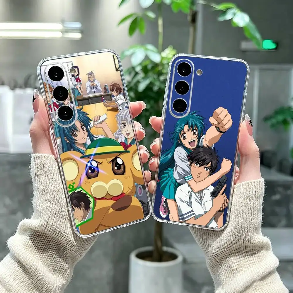 Fun anime F-Full Metal Panic Phone Case For Samsung A71, A70, A52, A51, A40, A30, A20 Transparent Cover