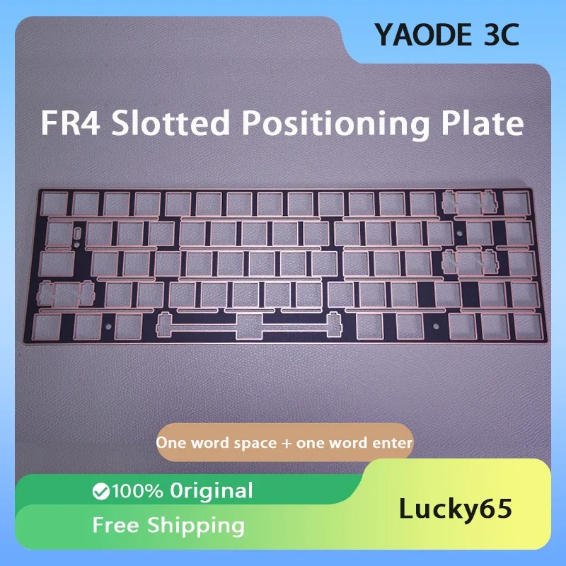 WEIKAV Lucky65 Customized Keyboard 68 Layouts Slotted Positioning Plate Mechanical Keyboard Pc Gamer Accessories Office Gifts