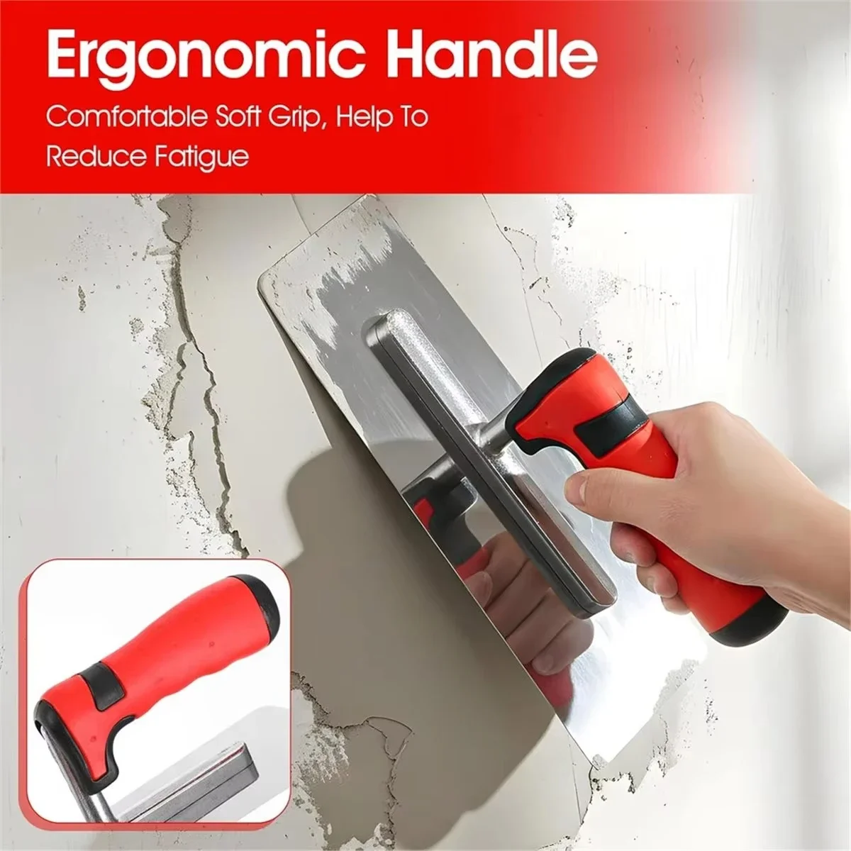 Special Shaped Trowel Art Paint Scraper Plastering Tool For Wall Flat Hand Plaster Trowel Dry Wall Paint Concrete Hand Tool