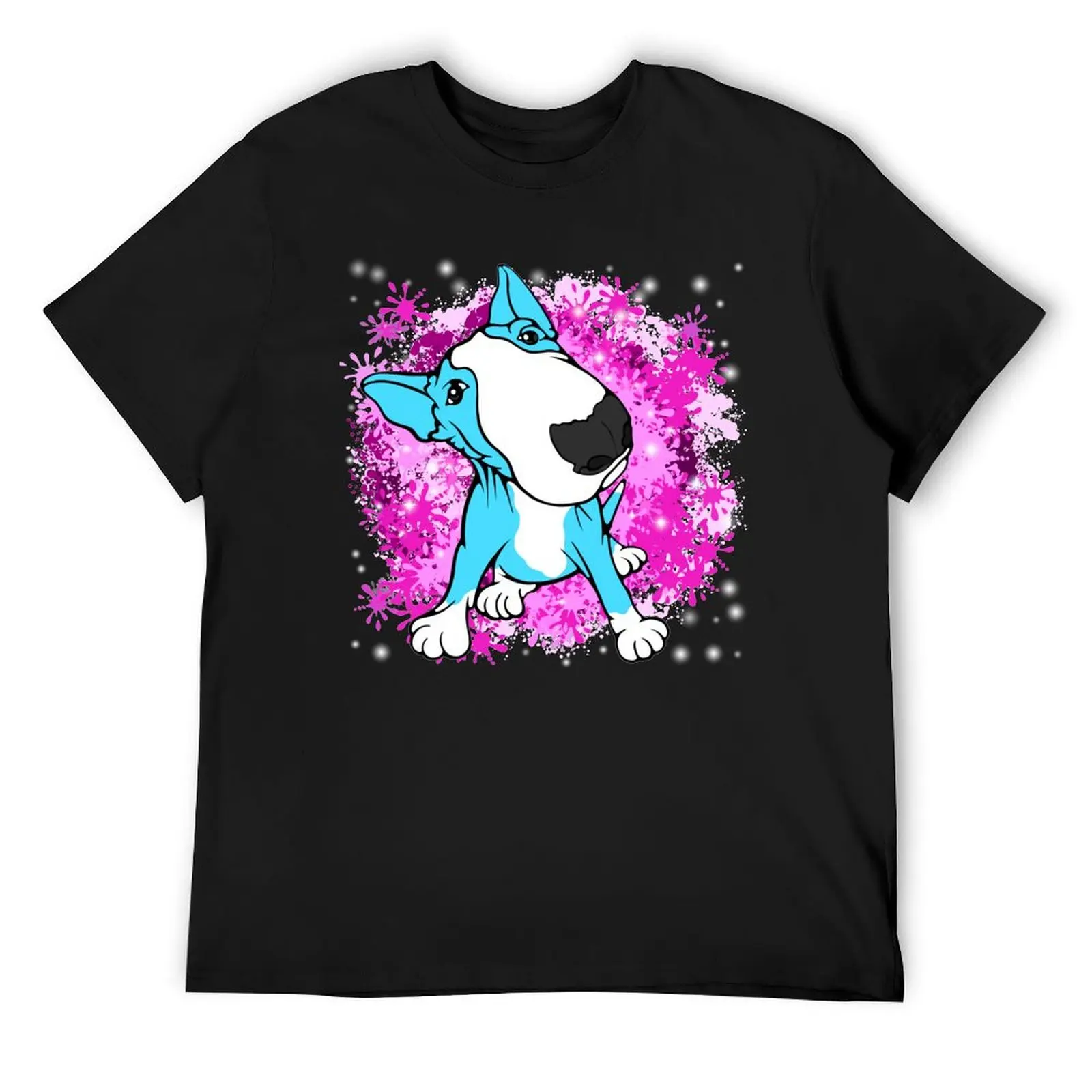 

English Bull Terrier Cartoon T-Shirt graphic t shirts summer tops men clothing