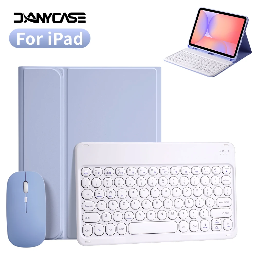 Keyboard Tablet Case For Samsung Galaxy Tab S6 Lite 10.4 S7 S8 S9 11 S9 FE S10FE 11in S7+/S8+/S9+/S9 FE+/S10 Plus 12.4 A8 Cover
