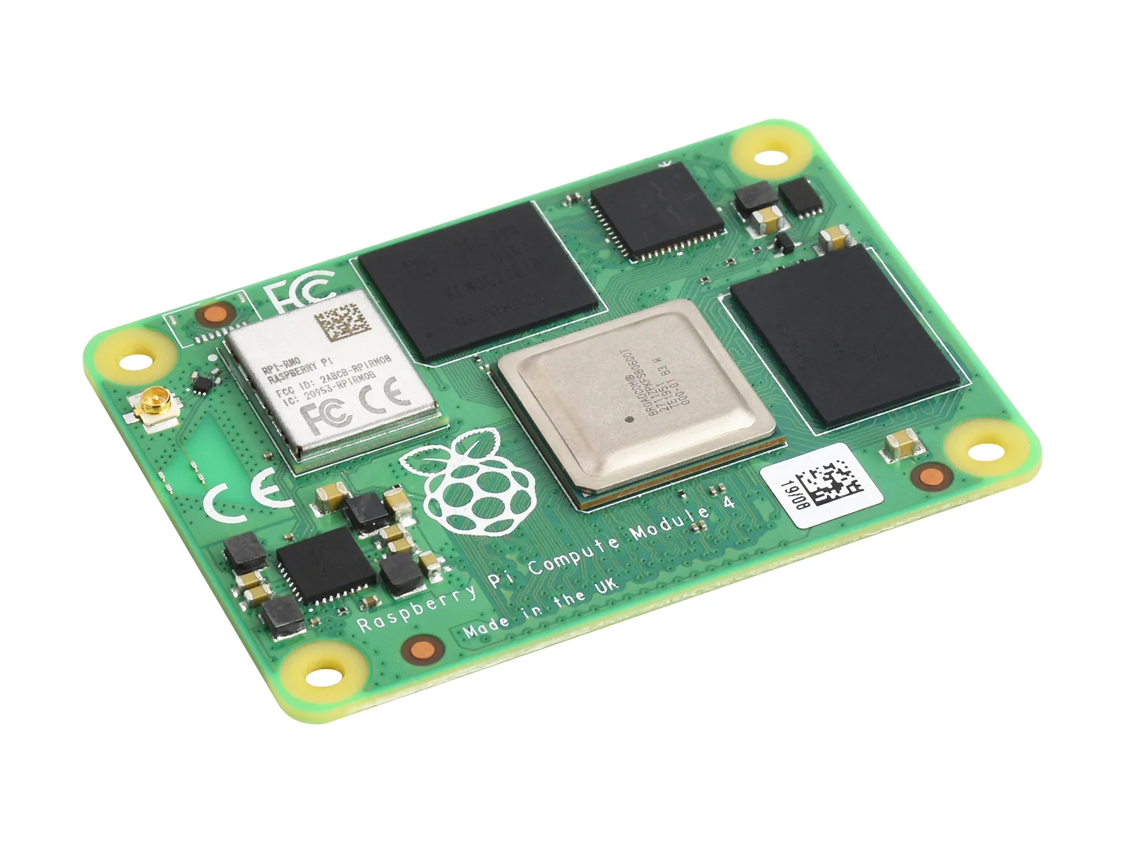 Módulo computador raspberry pi 4, o poder do raspberry pi 4 em um fator de forma compacta, com módulo wi-fi, 8gbram, 32gb emmc