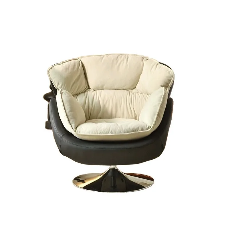 LMM single rotating sofa chair home modern simple balcony living room sofa chair