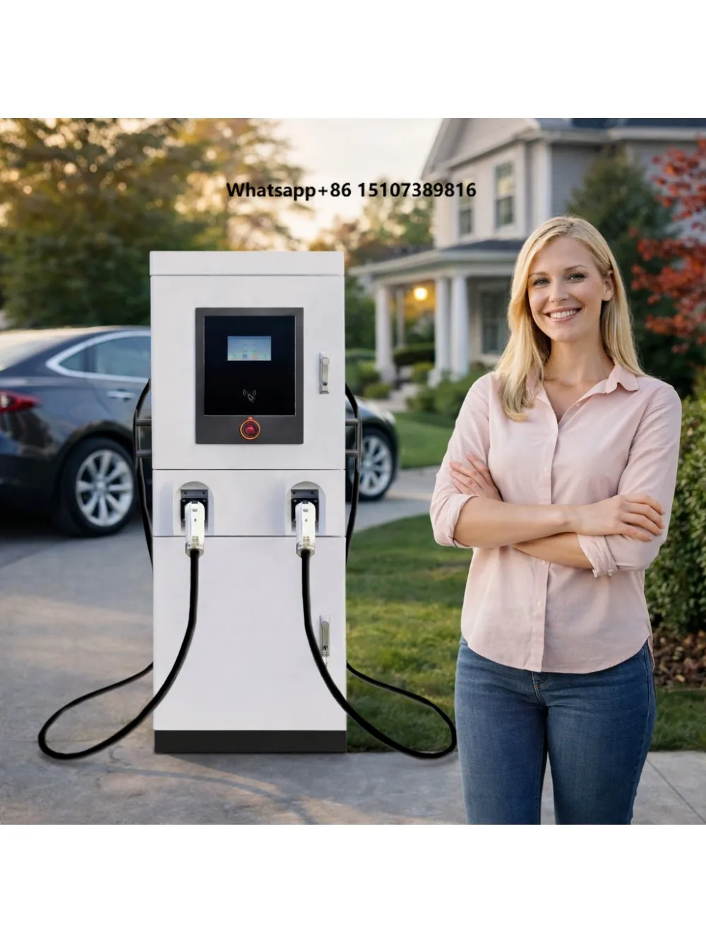 DC Fast EV Charging Station New Commercial Use Over 100kW High-Power Electric Vehicle Charger