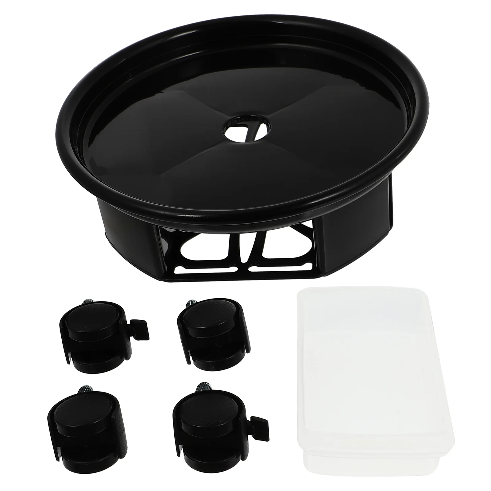 

2pcs Flowerpot Tray With Wheels Durable Plant Pot Stand For Indoor Outdoor Garden Bonsai Shelf Succulent Planter Container