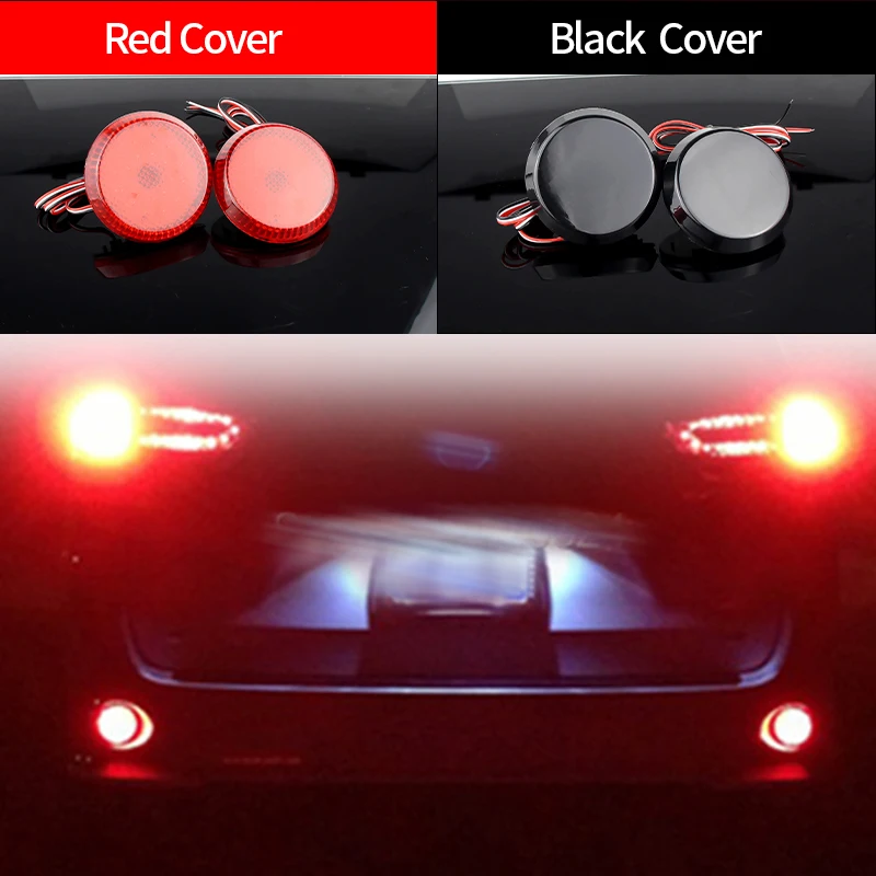 

2Pcs LED Rear Bumper Reflector Lights For Toyota Corolla 2008-2010 For Nissan Qashqai For Pathfinder Tail Stop Light Brake Lamps