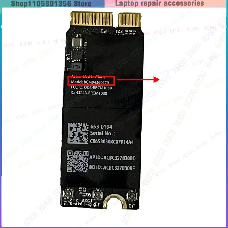 Wifi Airport Bluetooth Card BCM943602CS BCM94360CS For Macbook Pro Retina 13